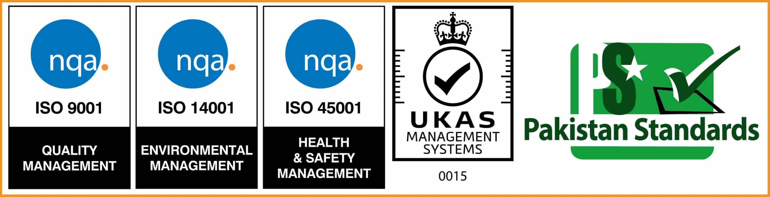 Faizan Steel ISO Certification Logos