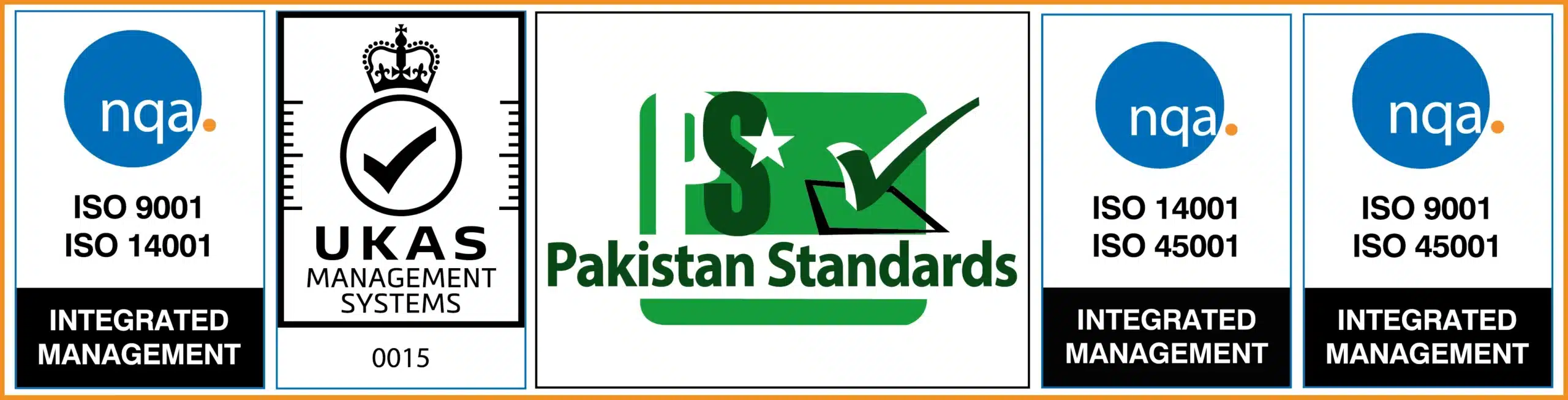 Faizan Steel ISO Certification Logos